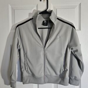 Starter Y2K Youth Large Athletic Retro Jacket Full Zip Grey.